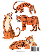 Tiger coloring book: 100 page amazing animal coloring book for your kids Majosta