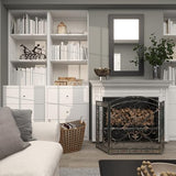 Deco 79 Mango Wood Floral Decorative Box Decorative Keepsake Boxes with Hinged Lid, Set of 3 Storage Boxes 8", 10", 12"W, Brown Deco 79