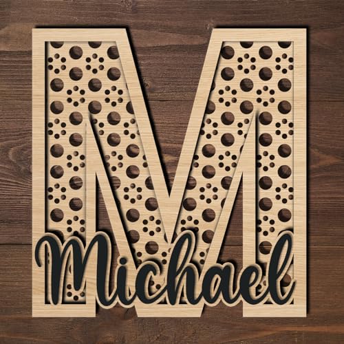 Custom Wood Name Sign - Exquisite Nursery Decor and Wall Art for Girl or Boy Room - Stunning Family Name Signs with Wood Letters and Baby Name Sign EXUNART