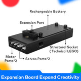 Makeblock Cyberpi Project-Based Kit, Coding for Kids 8-12 Support Scratch & Python Programming, STEM Programmable Robot Supports AI & IoT Technology with Built-in WiFi Module Makeblock
