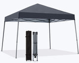 MASTERCANOPY Portable Pop Up Canopy Tent with Large Base (10x10,Dark Gray) MASTERCANOPY
