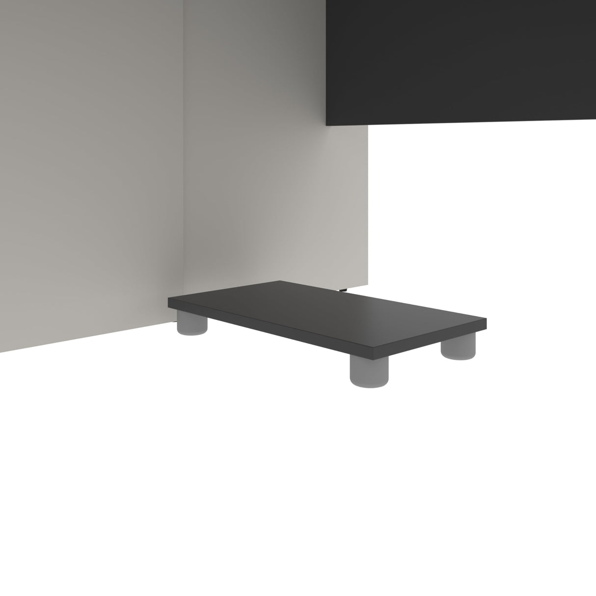 BESTAR Connexion U-Shaped Executive Desk with Lateral File Cabinet, Corner Table for Home Office or Workspace, 72W, Slate/Sandstone Bestar