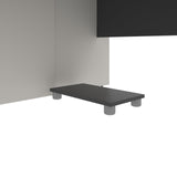 BESTAR Connexion U-Shaped Executive Desk with Lateral File Cabinet, Corner Table for Home Office or Workspace, 72W, Slate/Sandstone Bestar