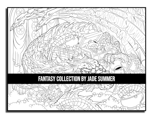 Fantasy Collection: An Adult Coloring Book with 100+ Incredible Coloring Pages of Mermaids, Fairies, Vampires, Dragons, and More! WoodArtSupply