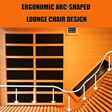 Wood Home Hybrid Sauna for 3 Person, Far Infrared & Steam Dual System Indoor Traditional Saunas, 3KW 9 Heating Elements and 6KW Heating Stove, Speaker, Oxygen Bar, Water Bucket, Rocks, Red Cedar Smartmak