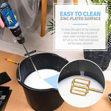 AYZOTEK Paint Mixer for Drill, 1-5 Gallon Bucket, Paint Stirrer for Drill, Zinc Plated, Rust-Free & Easy to Clean, Fits All Standard Drills - For Mixing Paint, Resin, Epoxy & Concrete (Medium Head) AYZOTEK