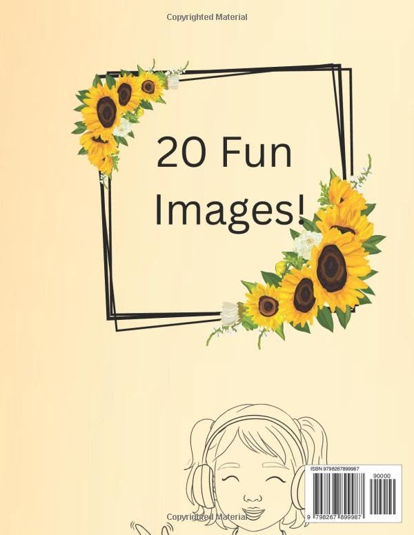 A Sunflower Flower Coloring Book Majosta