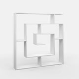 Ada Home Décor Briscoe Bookcase, 49'' x 51'' x 8.5'', White Ada Home Decor