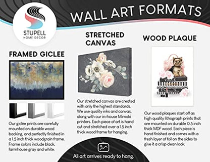 Stupell Industries Abstract White Farm Dresses Dancing Pink Rose Flowers, Designed by Debi Coules Black Framed Wall Art, 24 x 30, Brown - WoodArtSupply