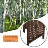 FDW Room Divider 4 Panel Room Screen Divider Wooden Screen Folding Portable Partition Screens Wood with Removable Storage Shelves Color,Brown FDW