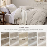 Bedsure Duvet Cover King Size - 3 Pieces Prewashed Cotton-Like Extra Soft Bedding Set, Includes 1 Duvet Cover 104x90 Inches with Zipper Closure & 2 Pillow Shams, Linen, Comforter Not Included Bedsure