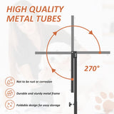 HIDOG Dog Grooming Arm with Clamp, Adjustable Dog Grooming Table Arm with Two No Sit Haunch Holder & Hammock Harness, Foldable Pet Grooming Supplies for Small Medium Dogs HIDOG