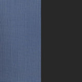 Flash Furniture Brazos 7 Piece Outdoor Patio Dining Set - 6 Navy Flex Comfort Stack Chairs - 55" Tempered Glass Patio Table with Umbrella Hole Flash Furniture