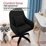 XUEGW Home Office Chair Computer Chair with Mid-Back Upholstered Modern Tufted Computer Task Chair Swivel Height Adjustable Velvet Accent Chair Suitable for Bedroom, Study XUEGW