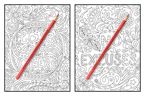 Inspirational Quotes: An Adult Coloring Book with Motivational Sayings and Positive Affirmations for Confidence and Relaxation WoodArtSupply