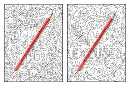 Inspirational Quotes: An Adult Coloring Book with Motivational Sayings and Positive Affirmations for Confidence and Relaxation