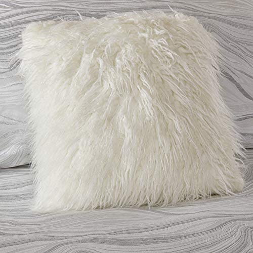 Madison Park Signature Glam Cozy Comforter Set - All Season Bedding Combo Filled Insert and Removable Duvet Cover, Shams, Decorative Pillows, Metallic White King(110"x96") 10 Piece Madison Park