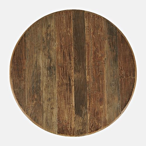 Jofran Reclamation 42" Rustic Reclaimed Solid Wood Round Dining Table Jofran Inc.