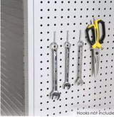 Heavy Duty Metal Storage Cabinet, Tall Garage Locker with Lock (24" W x 18" D x 66" H) Generic