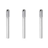 JJLFresheners 3Pcs Silver Extenders Dual Head Pencil Extender for Artists Adjustable Metal Handle Pen Holder Lengthener for School Office, Desk Supplies Holders and Dispensers, Pencil Extender JJLFresheners