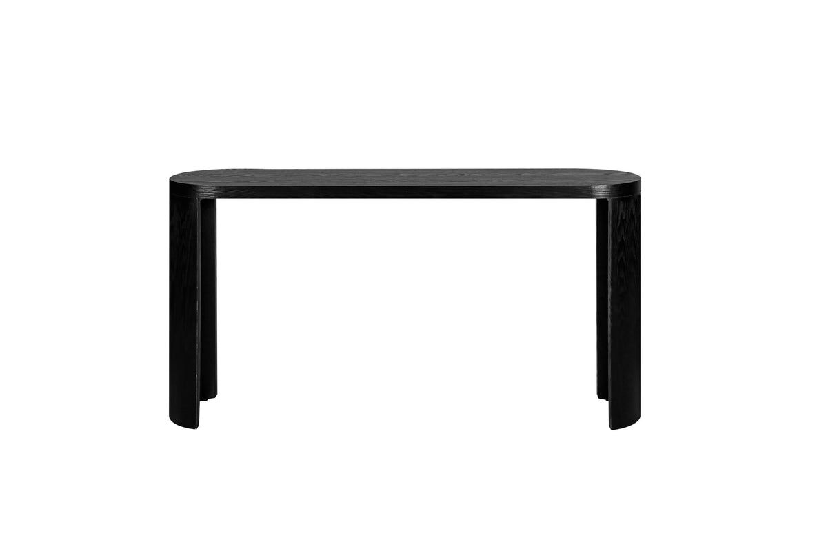 JIJIWANG 60'' Thick Top Entryway Table, Curved Legs, Support The Installation of Inward-Facing Or Outward-Facing for Sofas, Entryway, Behind The Couch, Living Room, Foyer, Black JIJIWANG