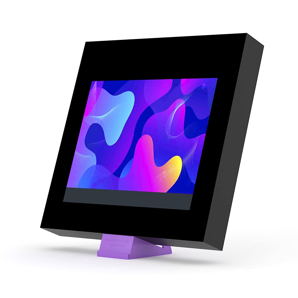 Puzzle Peak All-in-One Jigsaw Puzzle Box Stand and Puzzle Poster Holder Accessory for All Puzzlers - Purple Puzzle Peak