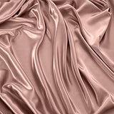 NSGZ Satin Fitted Sheet Full, Single Silky Fitted Sheet Only Soft Deep Pocket Bottom Bed Sheets, Wrinkle Free & Fade Resistant & Breathable Bottom Sheets- Champagne NSGZ