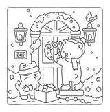 Fuzzy Hygge: Christmas Vibes Coloring Book for Adults & Teens Featuring Cozy Festive Holiday Winter Scenes with Adorable Animals Characters (Fuzzy Friends Coloring) Vivi Tinta