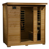 Radiant Saunas BSA2418 4-Person Hemlock Infrared Sauna Blue Wave