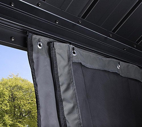 Sojag Outdoor 10' x 14' Mykonos Double Roof Hardtop Gazebo Outdoor Sun Shelter Sojag