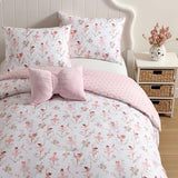 Laura Ashley - Kids Comforter Set, 100% Super Soft Toddler Bedding with Matching Sham & Bonus Decorative Pillow, Ideal Girl Room Essentials (Ballerina Divas Pink, Twin) Laura Ashley