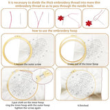 BEUNITONE 4 Pack Beginner Embroidery Kit for Adults, Mysterious Marine Animals Flowers Pre-Stamped Pattern Needlepoint Kits with Hoop & Instruction, Hand Embroidery Kits for Fabric and Home Decor