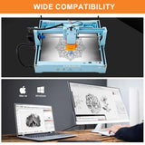 L4 Laser Engraver Machine, 3000mW Laser Engraving Cutting Machine with 7000mm/s Fast Laser Engraver Machine, 150x200mm Working Area, Portable Laser Marking Machine for Jewelry, Metal, Class IV MECOLOUR