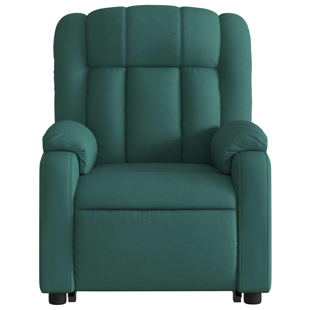 WRJENFSC Dark Green Power Lift Recliner Chair Oversized Massage Living Room Furniture Fabric Polyester 535 lbs Capacity Adjustable Armrests for Living Room Bedroom Reading WRJENFSC