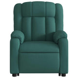WRJENFSC Dark Green Power Lift Recliner Chair Oversized Massage Living Room Furniture Fabric Polyester 535 lbs Capacity Adjustable Armrests for Living Room Bedroom Reading WRJENFSC
