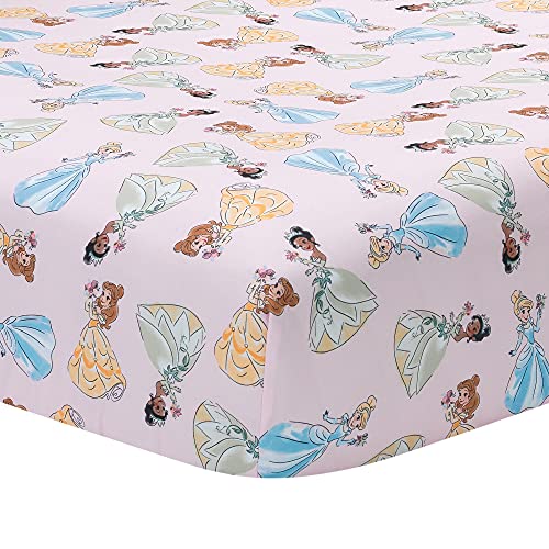 Lambs & Ivy (LAMCR) Disney Princesses Nursery Baby Crib Bedding Set, Pink, 3 Count Lambs & Ivy