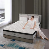 OGlAWA 10 Inch Full Size Hybrid Mattresses in a Box Medium Firm Memory Foam and Individual Pocket Springs Fiberglass Free Bed Mattres Breathable CertiPUR-US OGIAWA