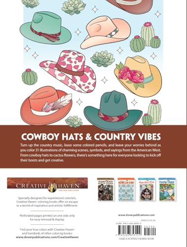 Creative Haven Country Western Charm Coloring Book (Adult Coloring Books: In The Country)