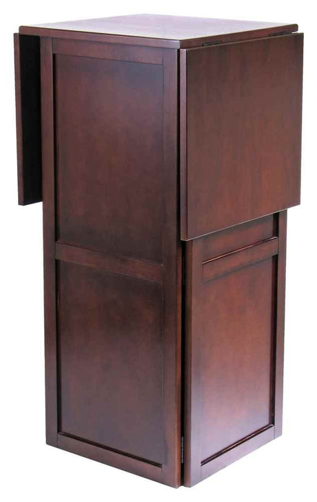 Winsome Newport 40.16 x 50 x 17.87-Inch Wood Expandable Counter Wine Bar, Antique Walnut (94350) Winsome