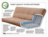 Jerry Sales Leather 6000 Series Futon Mattresses Vertical Innerspring Full Size (Java) Jerry Sales