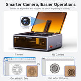 Creality Falcon A1 10W Laser Engraver, Enclosed Laser Cutter with Air Assist, HD Camera Positioning, Beginner-Friendly, Class 1 Safety Laser Engraving Machine for Wood and Metal, Acrylic Creality