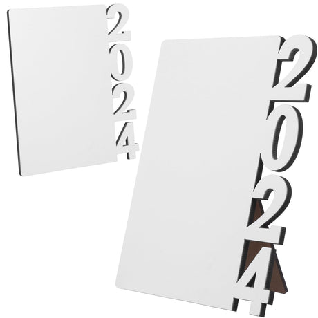 2 Pcs Blanks Sublimation Blanks Silver Grad Photo Frames Graduation Picture Frames Sublimation Picture Frame with Mat for Graduation Class of 2024 Girls Boys Son Daughter DIYEAH