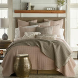 Levtex Home Mills Waffle Full/Queen Quilt Set (88x92in) with 2 Pillow Shams (26x20in) - Taupe - Cotton Waffle Full/Queen Size Quilt Bedding Set - Lightweight, Soft, Pre-Washed Levtex Home