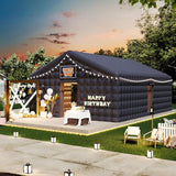 SPECRAFT 30x20x14 FT Large Inflatable Nightclub, Inflatable Tent for Parties with 2 Sides Escape Doors, Party Tent for Birthday Party/Outdoor Events, Black SPECRAFT