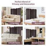Capacmkseh Room Dividers Panel for Room Separation, Wood Wall Panels Folding Privacy Screens, Partition Room Dividers 5.57 Ft Tall, 4 Panels Capacmkseh