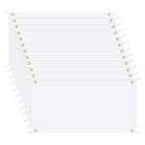 PATIKIL Large Blank Banner and Signs, 12 Pcs Polyester Cloth Sublimation Banners with Hanging Rope for Business Outside Outdoor Wall Flag Paintable DIY Banner Signs, White 2 x 4 Feet PATIKIL