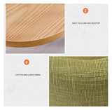 Mfallon Round Conference Table Small Meeting Room Coffee Table Set w/ 4 Chair, Office Business Guest Reception Table, Simple Dining and Chair Set of 4 Leisure Combination (Color : Black Cloth) Mfallon