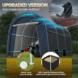 Wisteria Lane Heavy Duty Carport with 4 Cloth Bags, All-Weather Car Canopy with 2 Roll-up Doors, Portable Garage Storage Shelter Shed for Cars, Truck, or Garden Tools, 10' x 15' Wisteria Lane