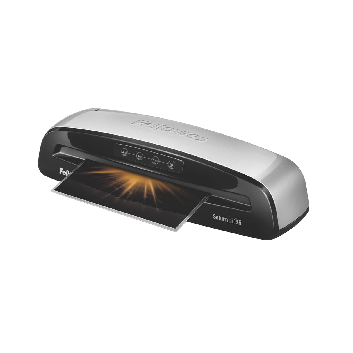 Fellowes Saturn 3i 95 Thermal Laminator Machine for Home or Office with Pouch Starter Kit, 9.5 inch, Fast Warm-Up, Jam-Free Design(5735801) Fellowes