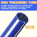 Swing Sets for Backyard, 6 in 1 Swing Set Outdoor for Kids 3-12, 700 lbs Heavy Duty Metal Toddler Playset Swingset for Playground with 3 Adjustable Swings, Basketball Hoop, Climbing Ladder and Nets Soldow